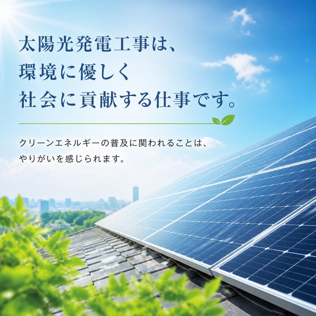太陽光発電工事の魅力