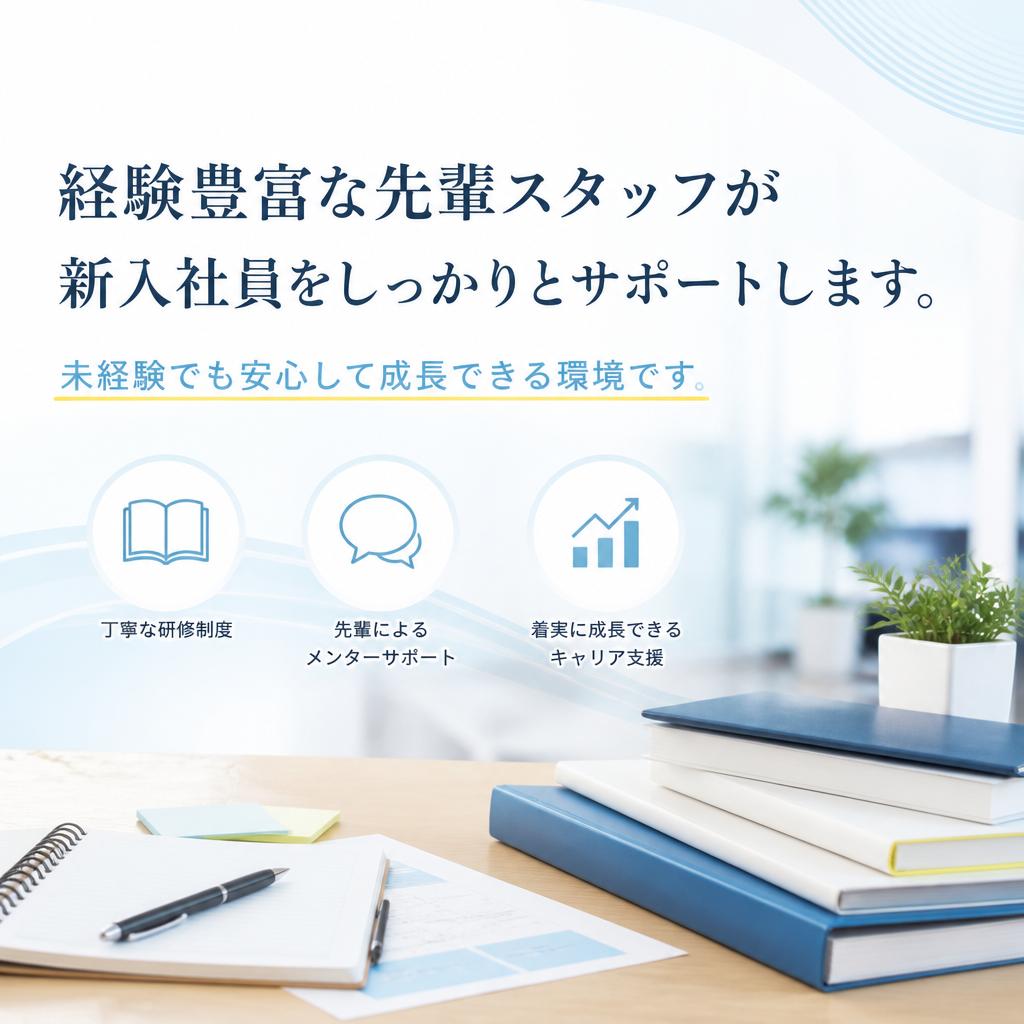 先輩スタッフのサポート