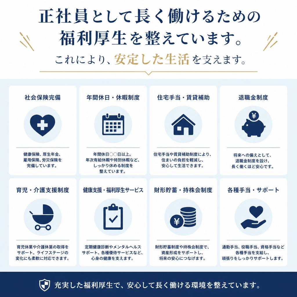 充実した福利厚生