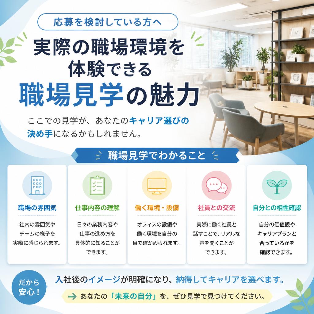 職場見学のおすすめ